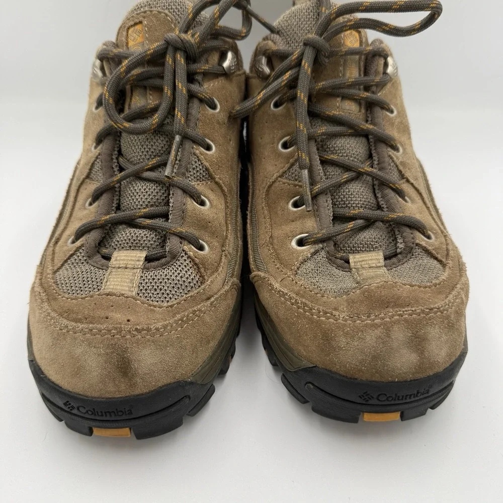 Columbia Rock Peak III Shoes Mens 8 Hiking Low Top Lace Up Trail Outdoors Brown
